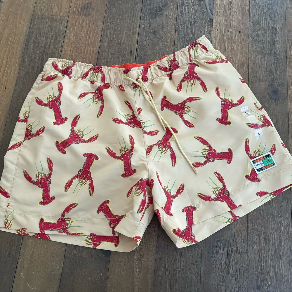 Tommy Hilfiger lobster swim trunks
